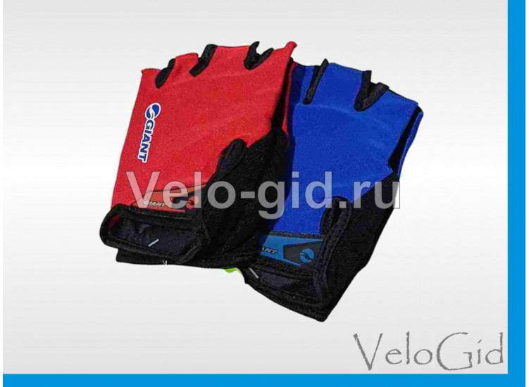 Перчатки велосипедные Giant M Red, Blue